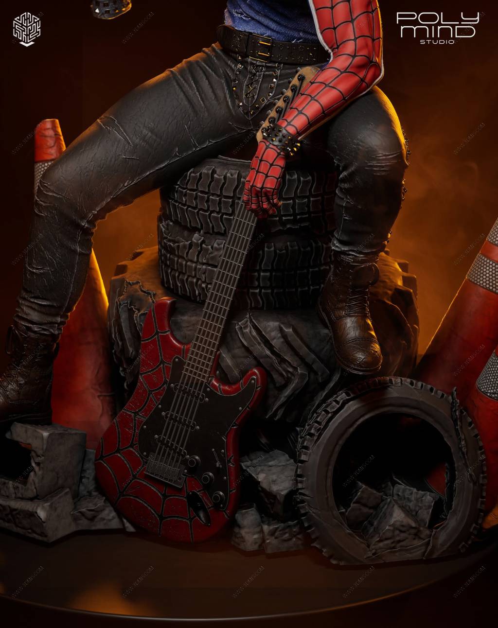 P站图纸印象馆 PolyMind 漫威 蜘蛛朋克 PolyMind 漫威 蜘蛛朋克