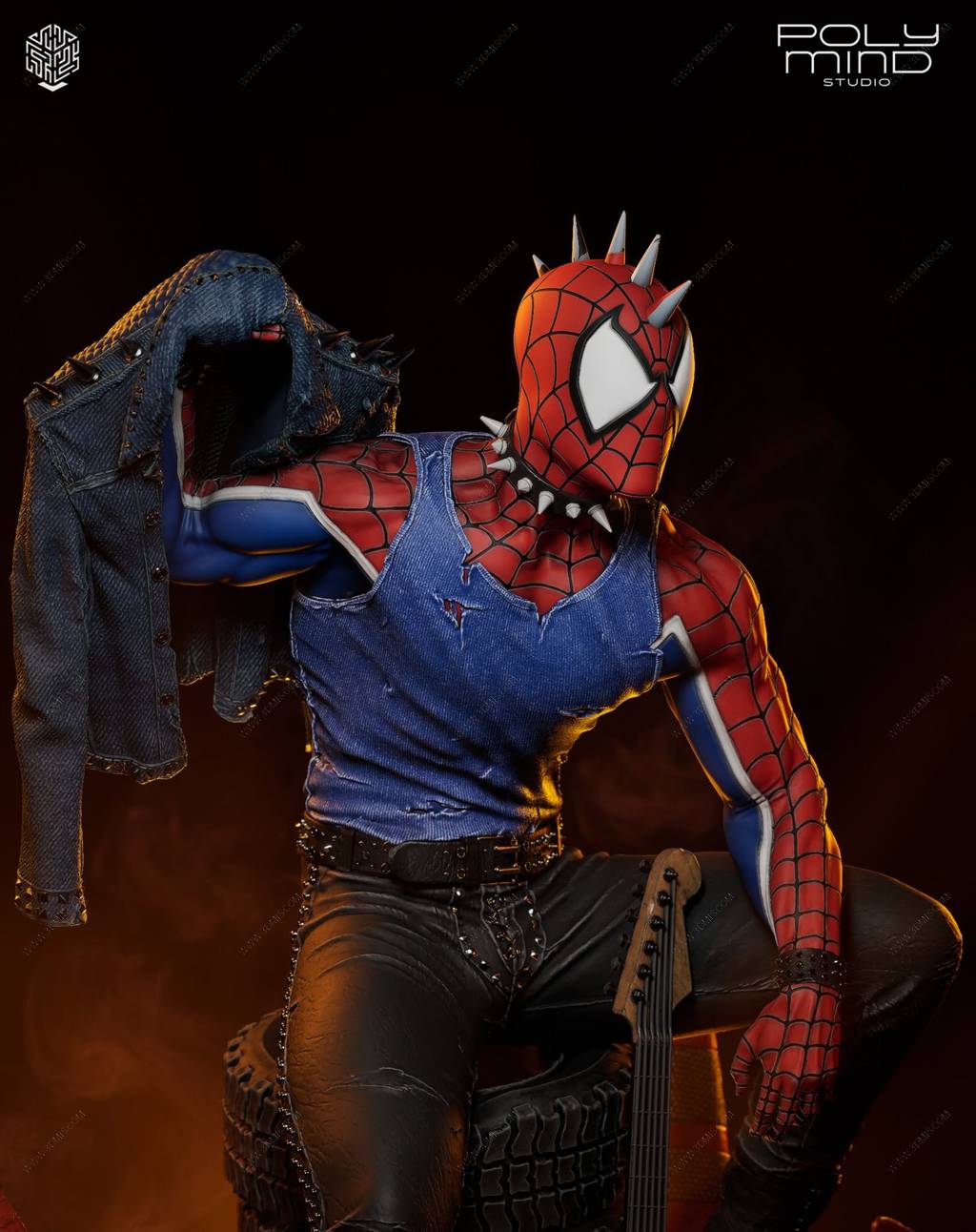 P站图纸印象馆 PolyMind 漫威 蜘蛛朋克 PolyMind 漫威 蜘蛛朋克