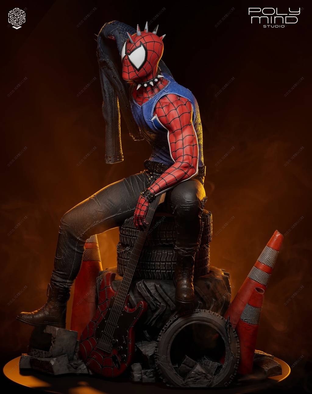 P站图纸印象馆 PolyMind 漫威 蜘蛛朋克 PolyMind 漫威 蜘蛛朋克