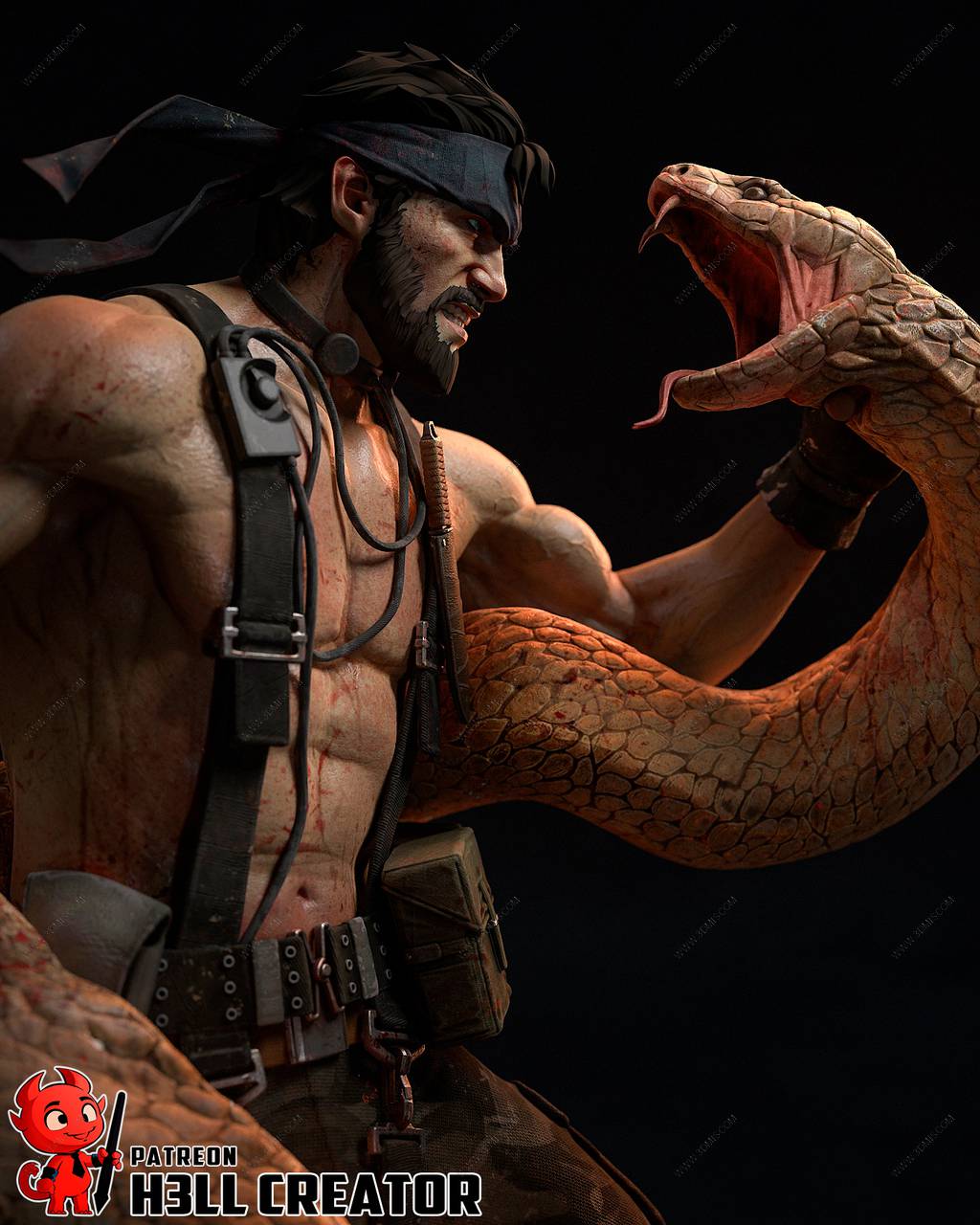 P站图纸印象馆 H3LL 合金装备 索利德·斯内克 H3LL 合金装备 索利德·斯内克