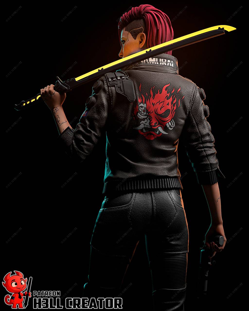 P站图纸印象馆 H3LL 赛博朋克 雇佣兵 H3LL 赛博朋克 雇佣兵