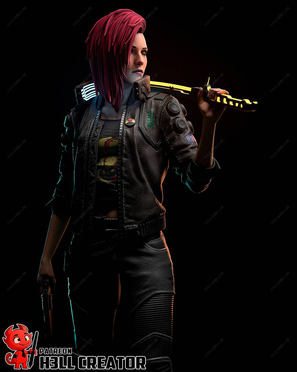 P站图纸印象馆 H3LL 赛博朋克 雇佣兵 H3LL 赛博朋克 雇佣兵