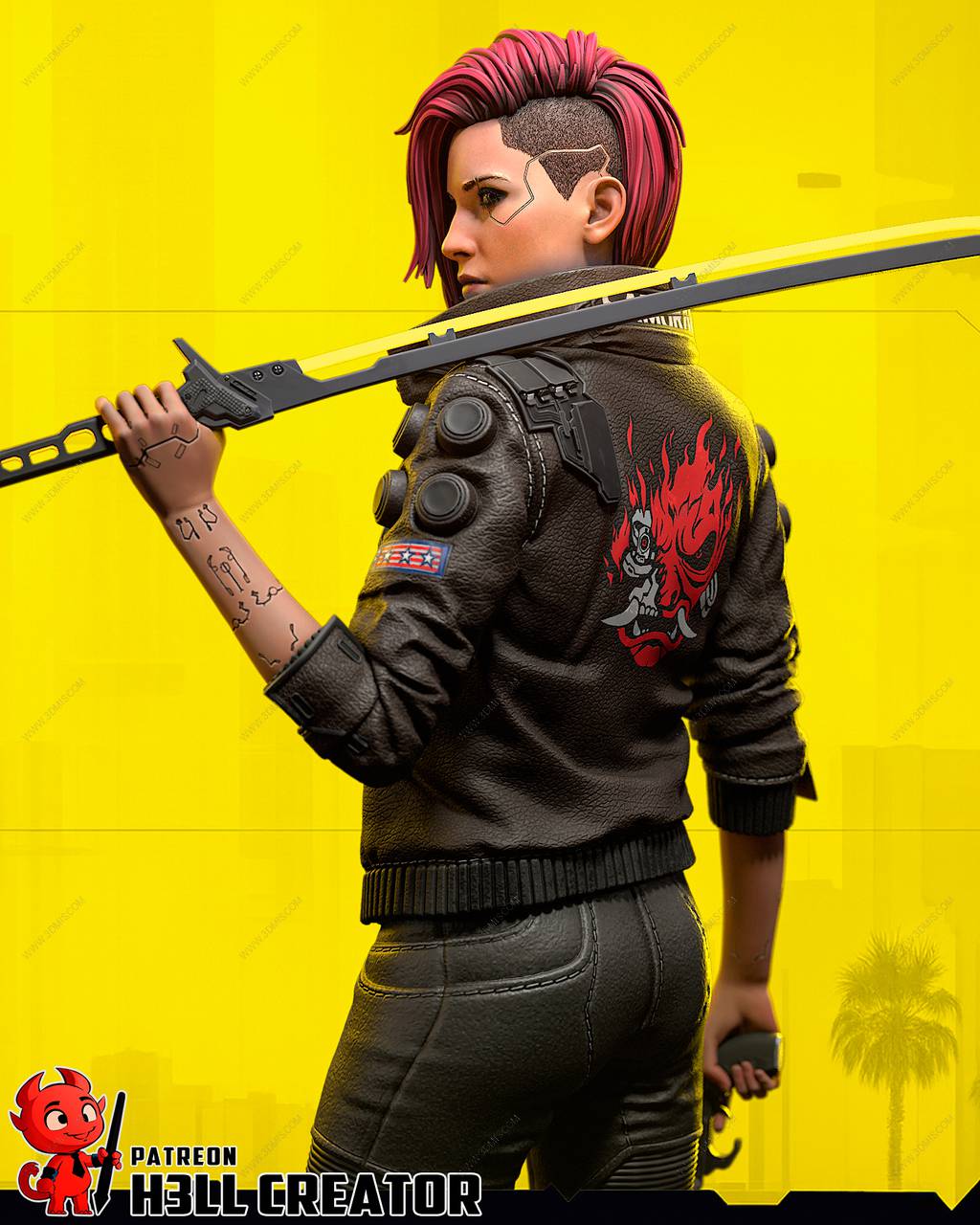 P站图纸印象馆 H3LL 赛博朋克 雇佣兵 H3LL 赛博朋克 雇佣兵