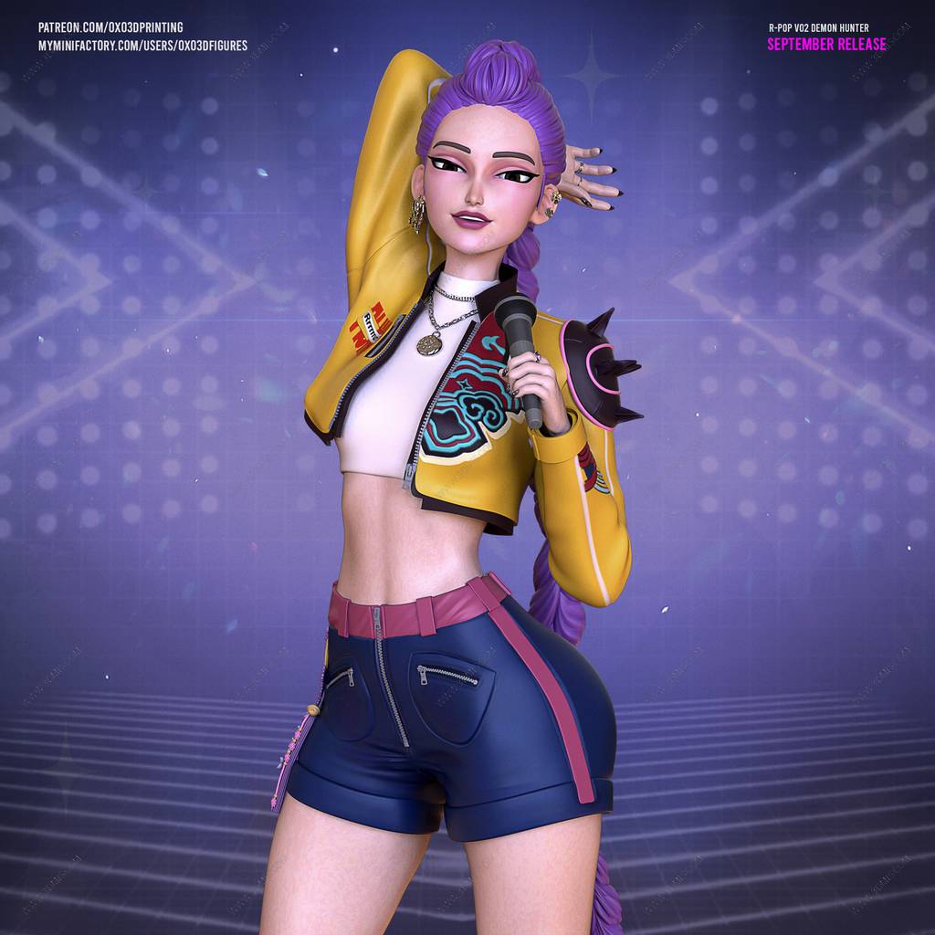 P站图纸印象馆 OXO3D 猎魔女团 鲁米 OXO3D 猎魔女团 鲁米