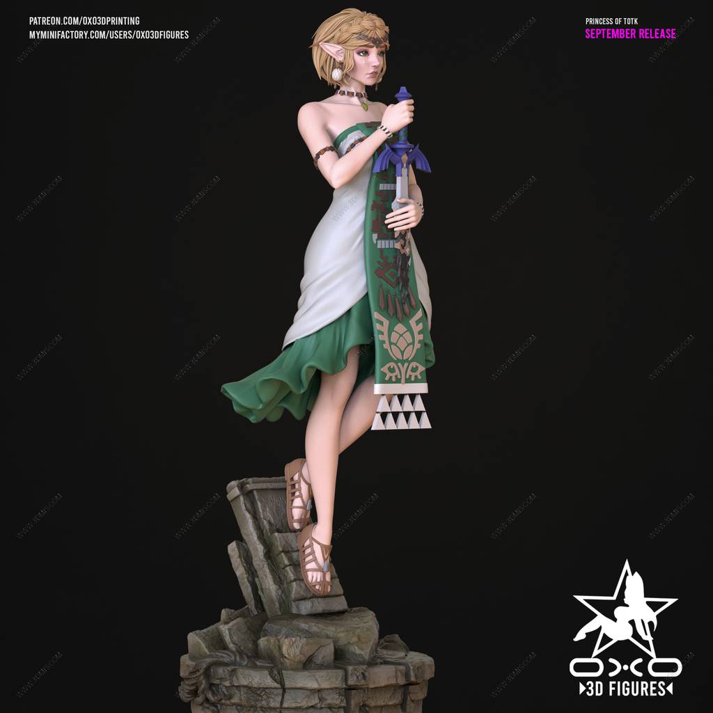 P站图纸印象馆 OXO3D 塞尔达传说 塞尔达公主 OXO3D 塞尔达传说 塞尔达公主