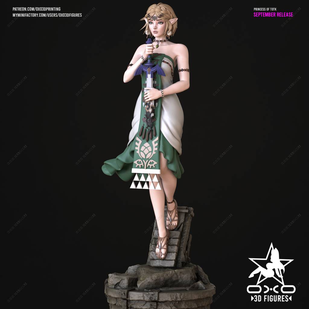 P站图纸印象馆 OXO3D 塞尔达传说 塞尔达公主 OXO3D 塞尔达传说 塞尔达公主