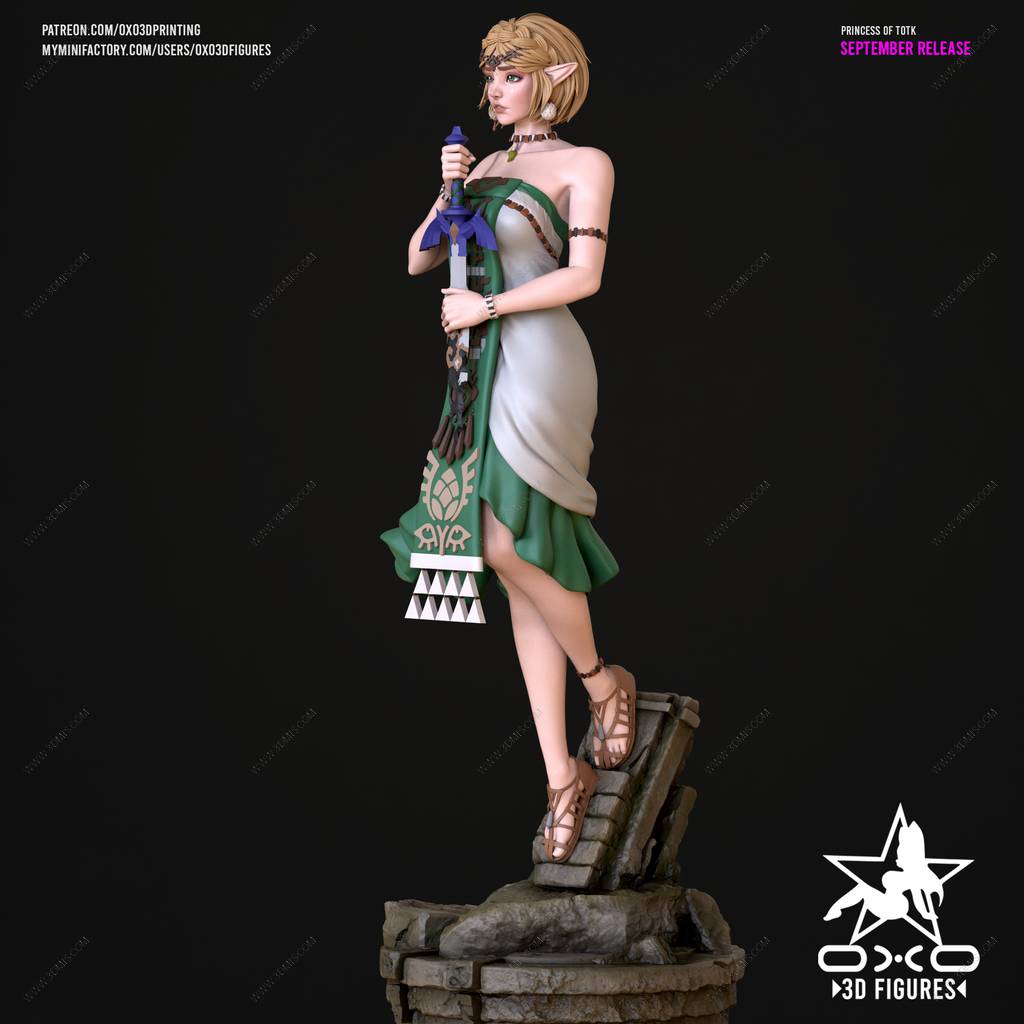 P站图纸印象馆 OXO3D 塞尔达传说 塞尔达公主 OXO3D 塞尔达传说 塞尔达公主