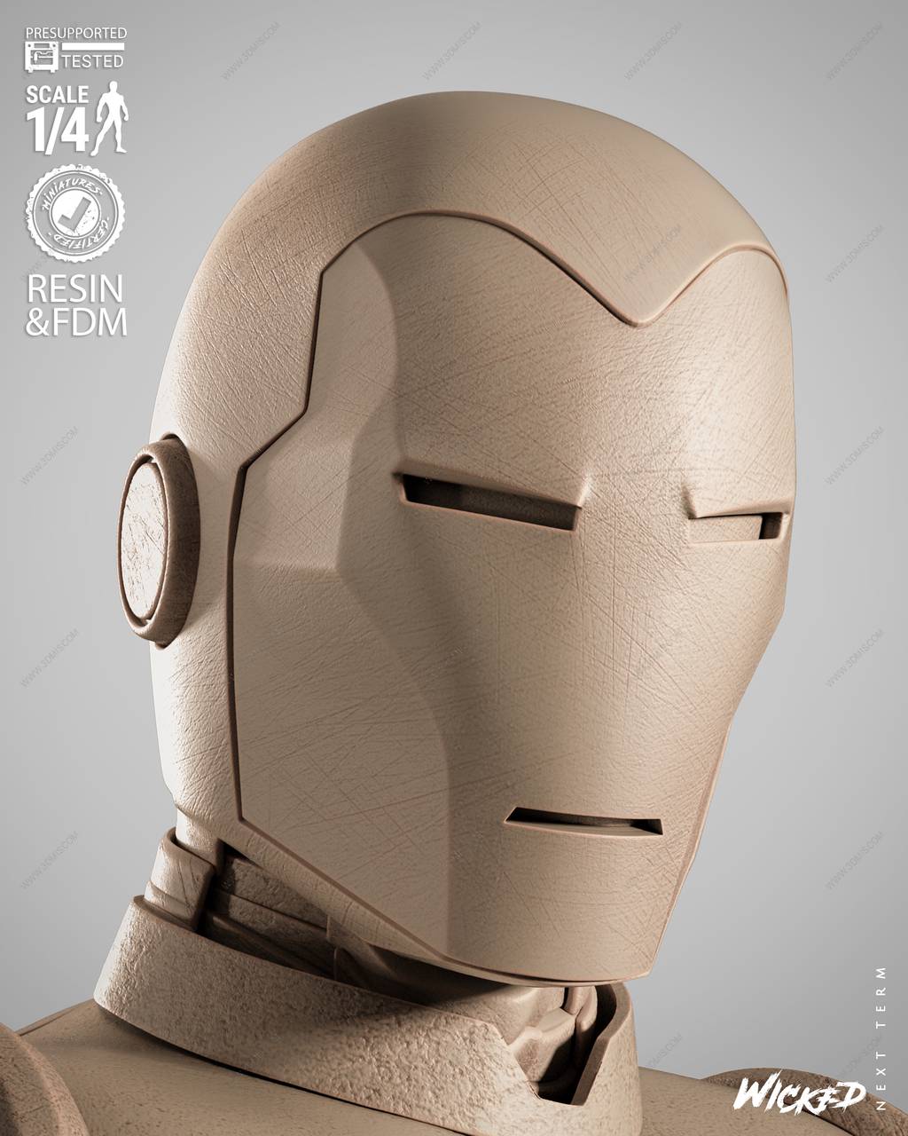 P站图纸印象馆 3DWicked 漫威 钢铁侠 3DWicked 漫威 钢铁侠