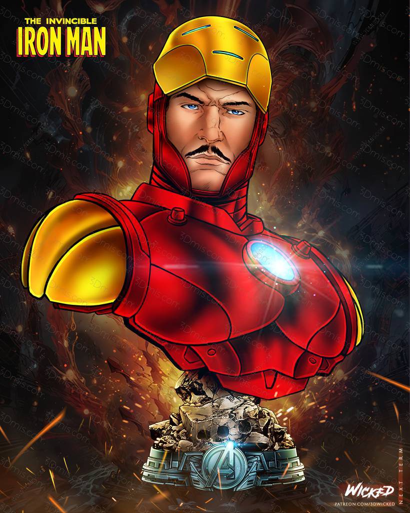 3DWicked 漫威 钢铁侠