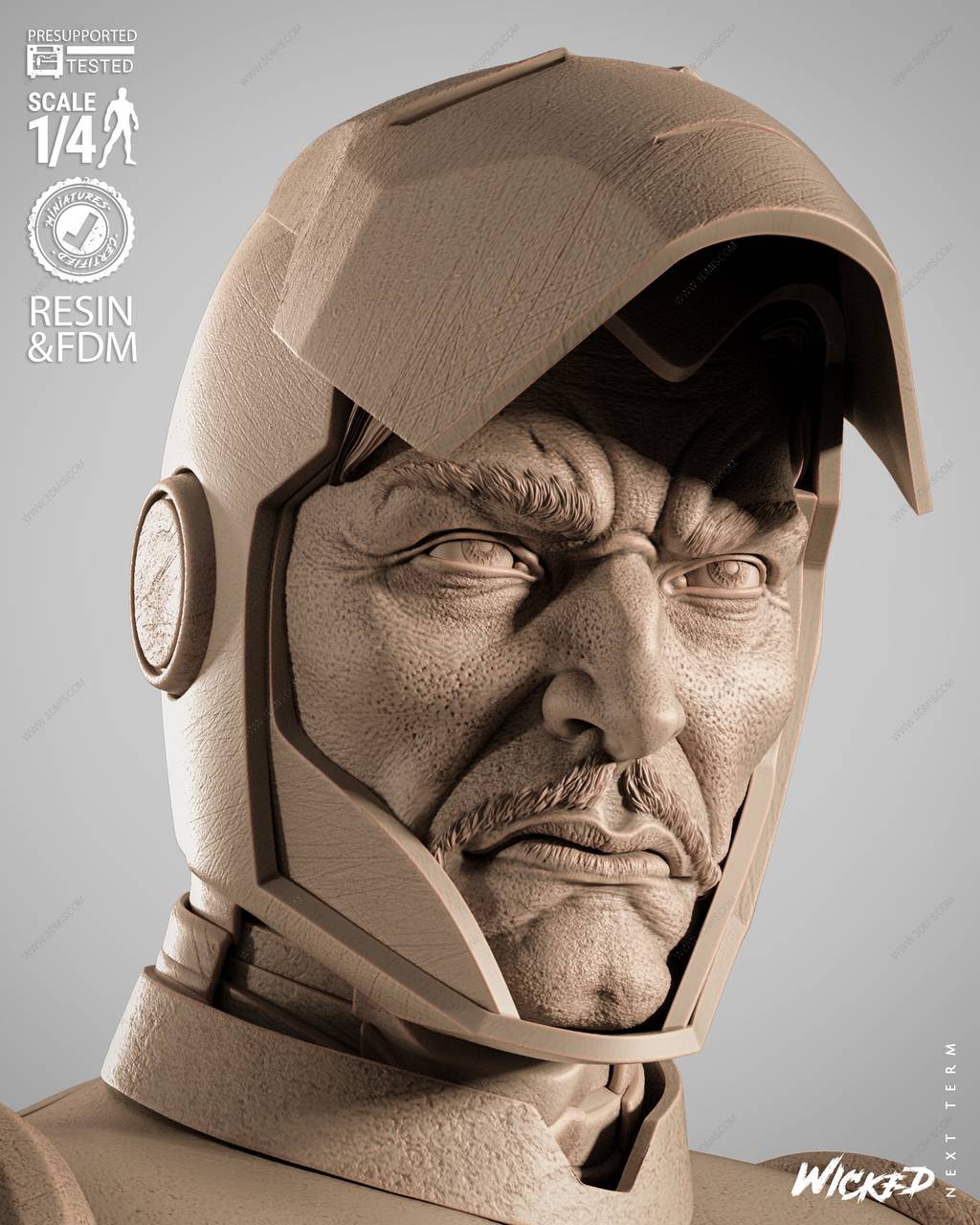 P站图纸印象馆 3DWicked 漫威 钢铁侠 3DWicked 漫威 钢铁侠