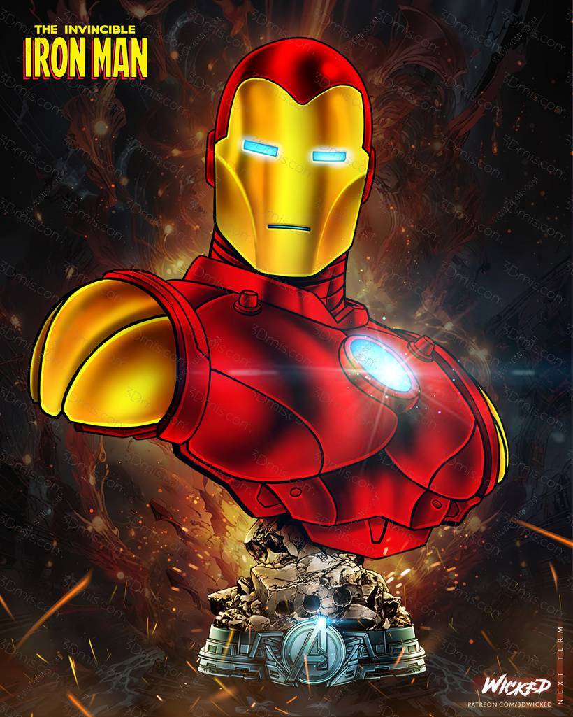 3DWicked 漫威 钢铁侠