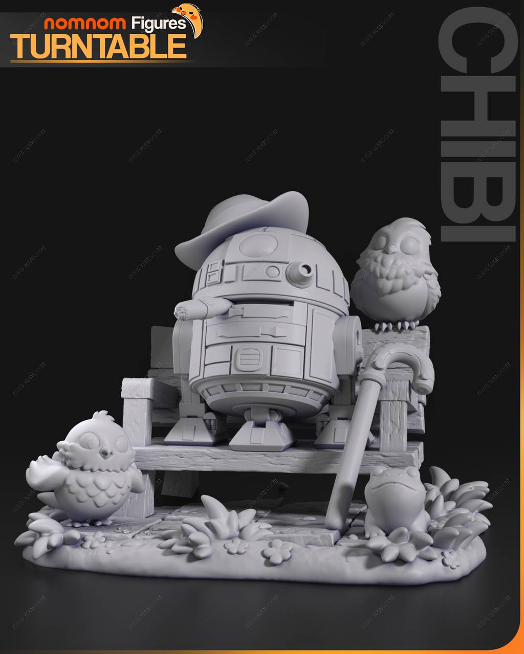 P站图纸印象馆 NomNom 星球大战 机器人R2D2 NomNom 星球大战 机器人R2D2