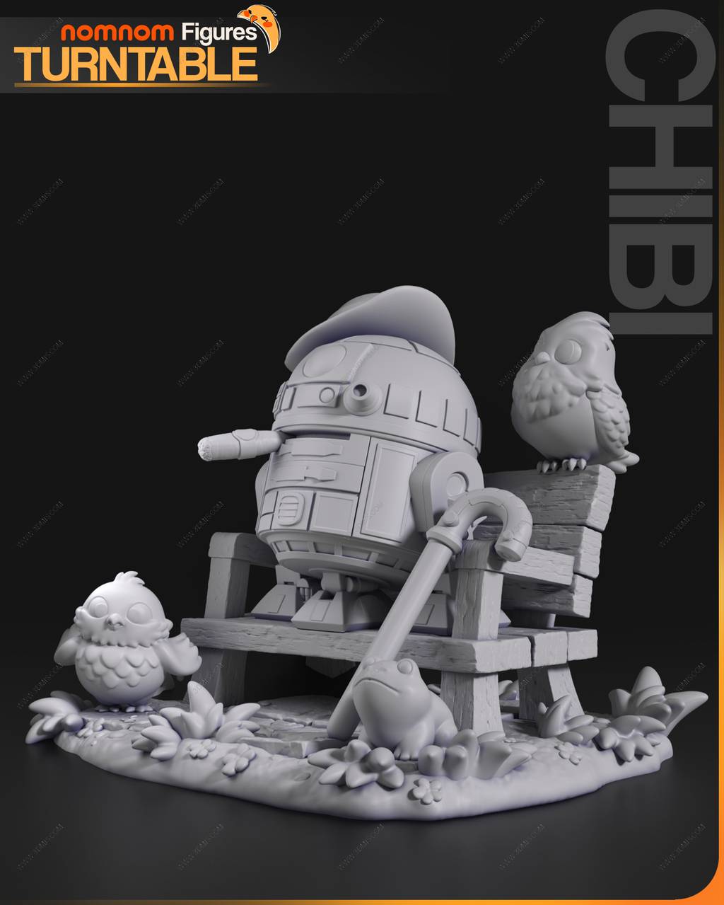 P站图纸印象馆 NomNom 星球大战 机器人R2D2 NomNom 星球大战 机器人R2D2