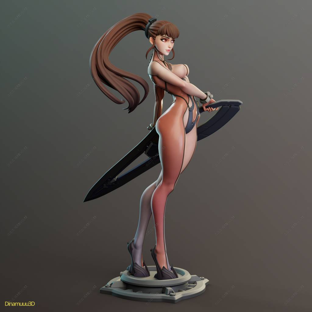 P站图纸印象馆 Dinamuuu 3D 剑星 伊芙 Dinamuuu 3D 剑星 伊芙