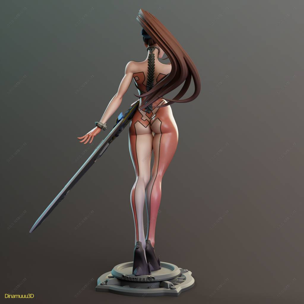 P站图纸印象馆 Dinamuuu 3D 剑星 伊芙 Dinamuuu 3D 剑星 伊芙