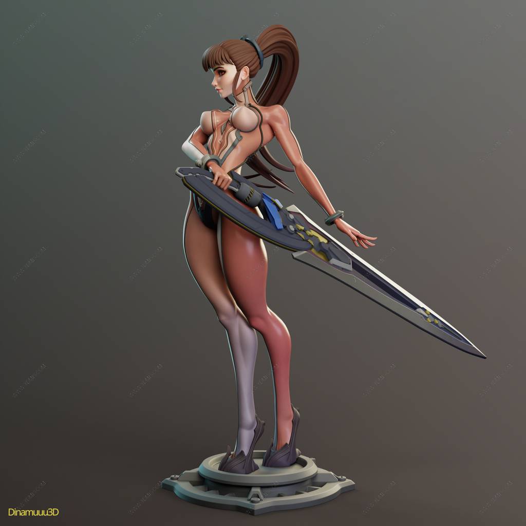 P站图纸印象馆 Dinamuuu 3D 剑星 伊芙 Dinamuuu 3D 剑星 伊芙