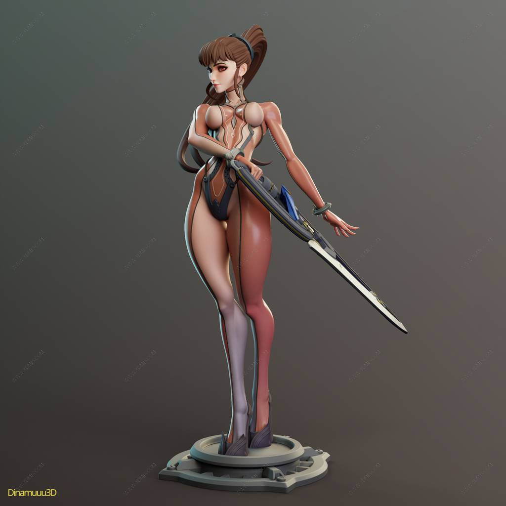 P站图纸印象馆 Dinamuuu 3D 剑星 伊芙 Dinamuuu 3D 剑星 伊芙