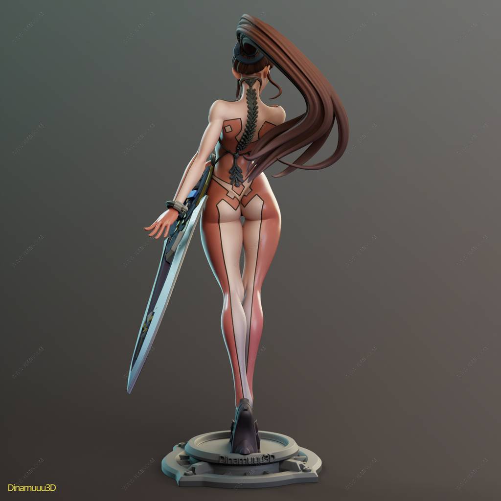 P站图纸印象馆 Dinamuuu 3D 剑星 伊芙 Dinamuuu 3D 剑星 伊芙