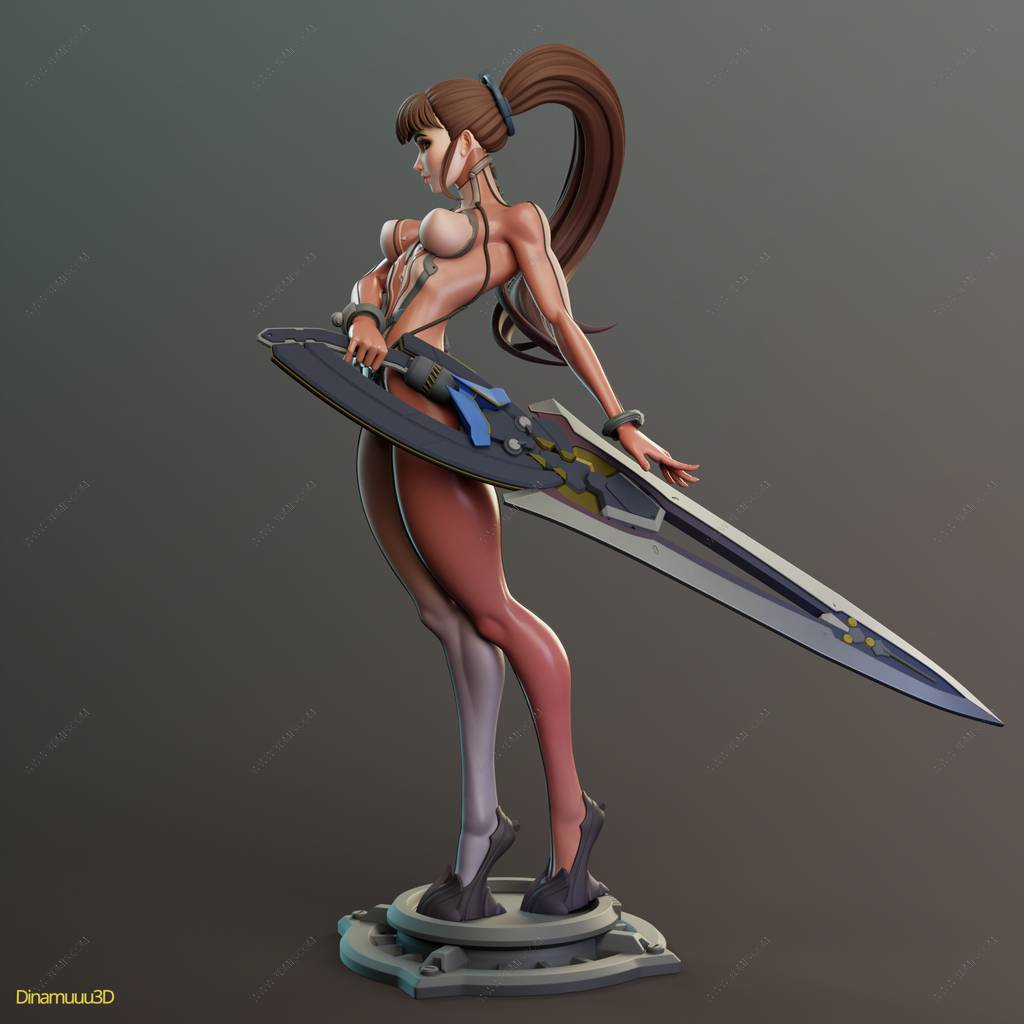 P站图纸印象馆 Dinamuuu 3D 剑星 伊芙 Dinamuuu 3D 剑星 伊芙