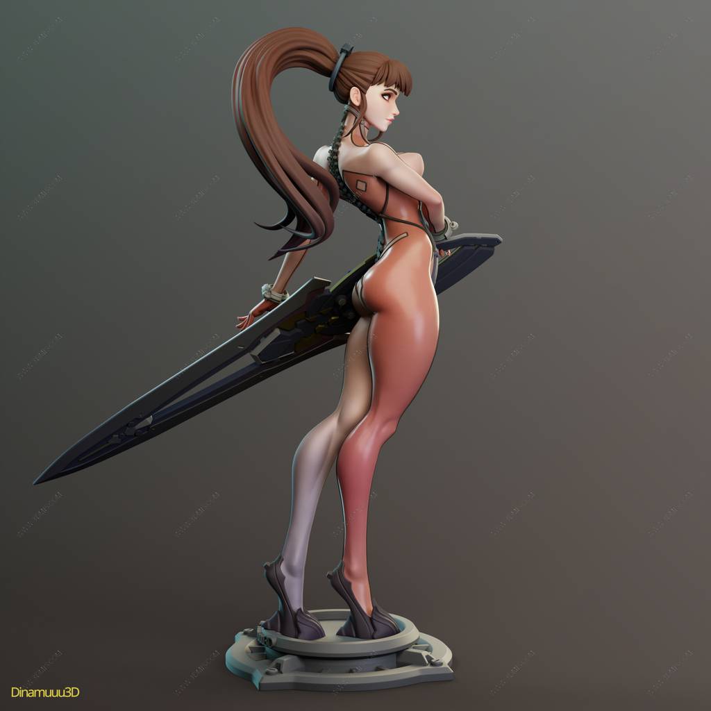 P站图纸印象馆 Dinamuuu 3D 剑星 伊芙 Dinamuuu 3D 剑星 伊芙