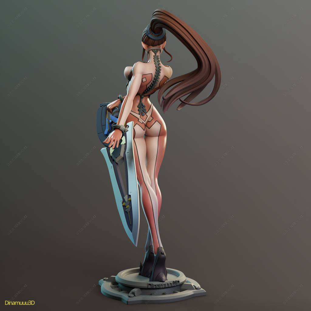 P站图纸印象馆 Dinamuuu 3D 剑星 伊芙 Dinamuuu 3D 剑星 伊芙