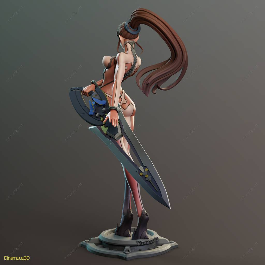 P站图纸印象馆 Dinamuuu 3D 剑星 伊芙 Dinamuuu 3D 剑星 伊芙