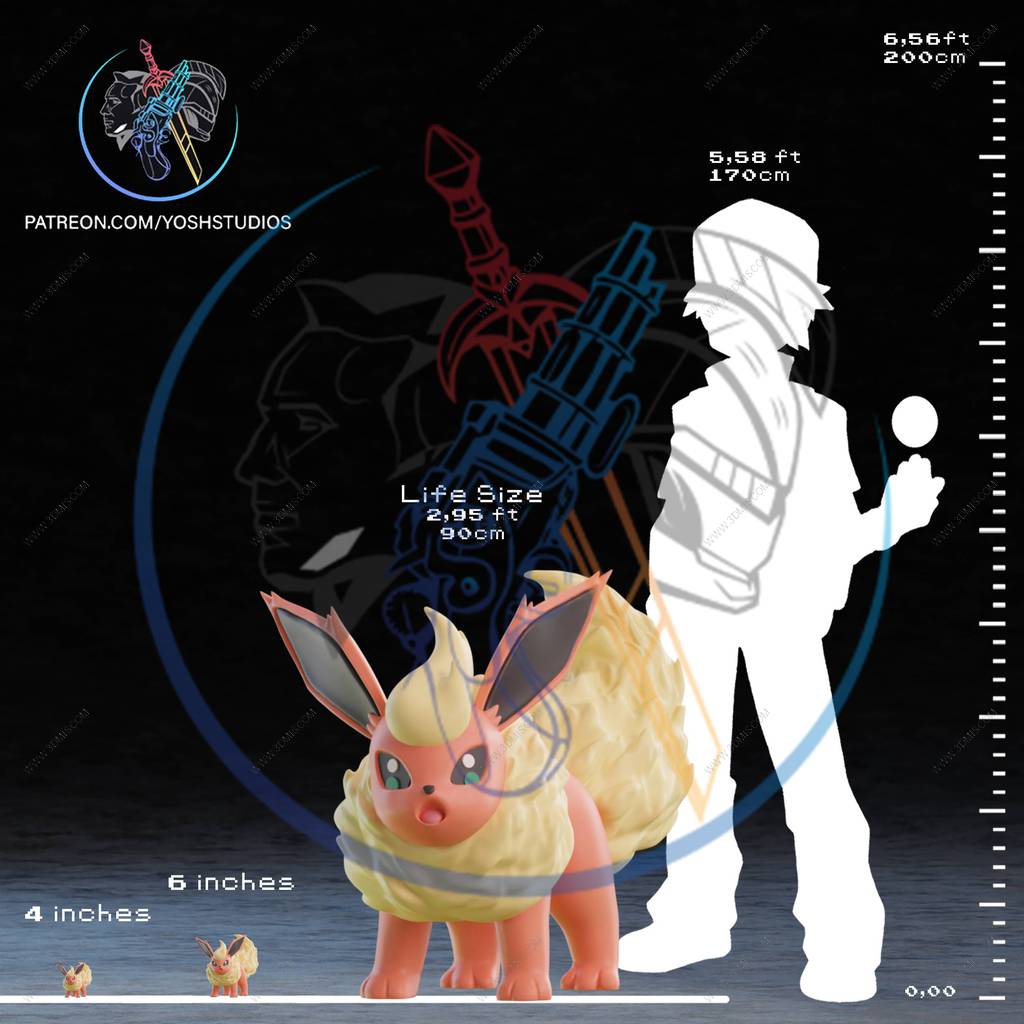 P站图纸印象馆 Yosh 精灵宝可梦 火伊布 Yosh 精灵宝可梦 火伊布