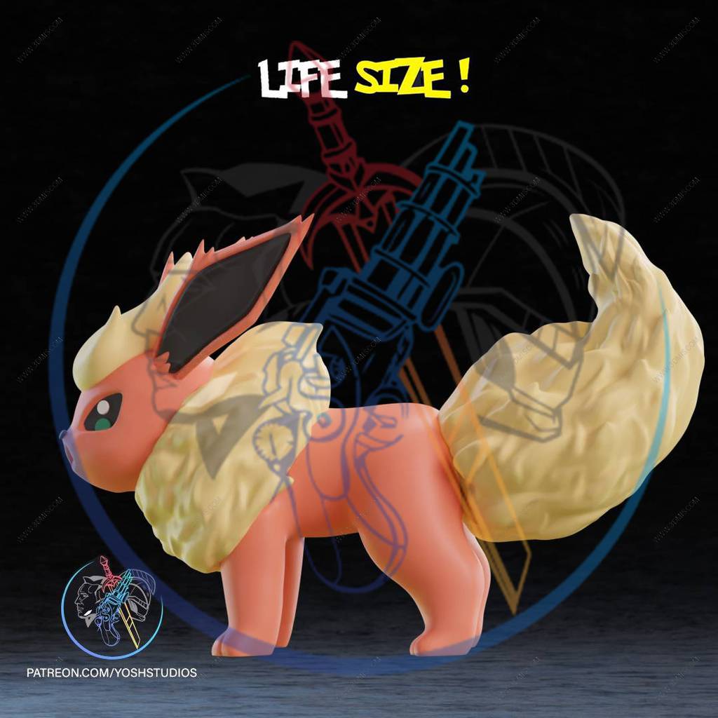 P站图纸印象馆 Yosh 精灵宝可梦 火伊布 Yosh 精灵宝可梦 火伊布