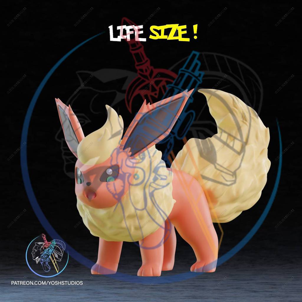 P站图纸印象馆 Yosh 精灵宝可梦 火伊布 Yosh 精灵宝可梦 火伊布