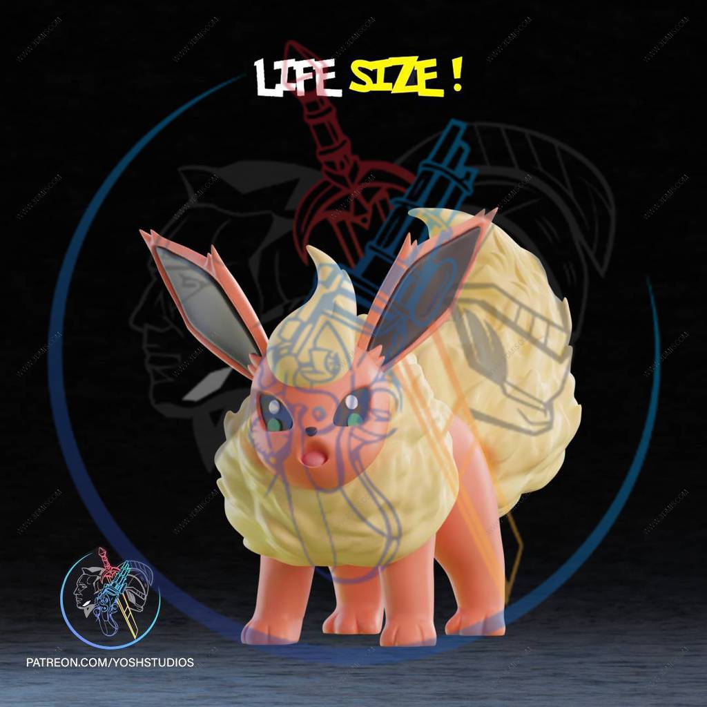 P站图纸印象馆 Yosh 精灵宝可梦 火伊布 Yosh 精灵宝可梦 火伊布