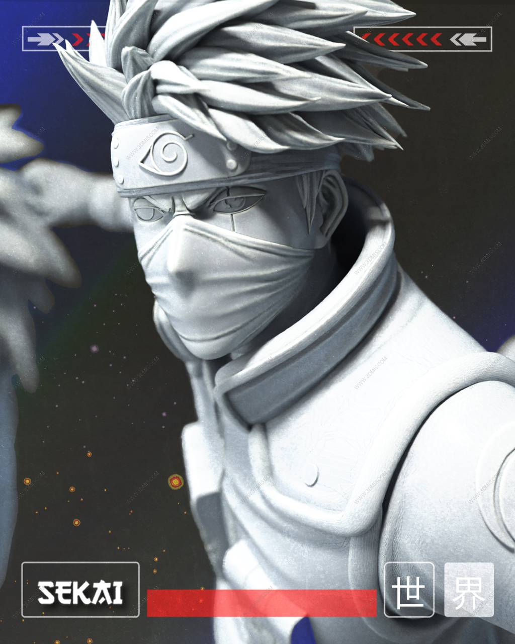 P站图纸印象馆 Sekai 火影忍者 卡卡西VS带土 Sekai 火影忍者 卡卡西VS带土