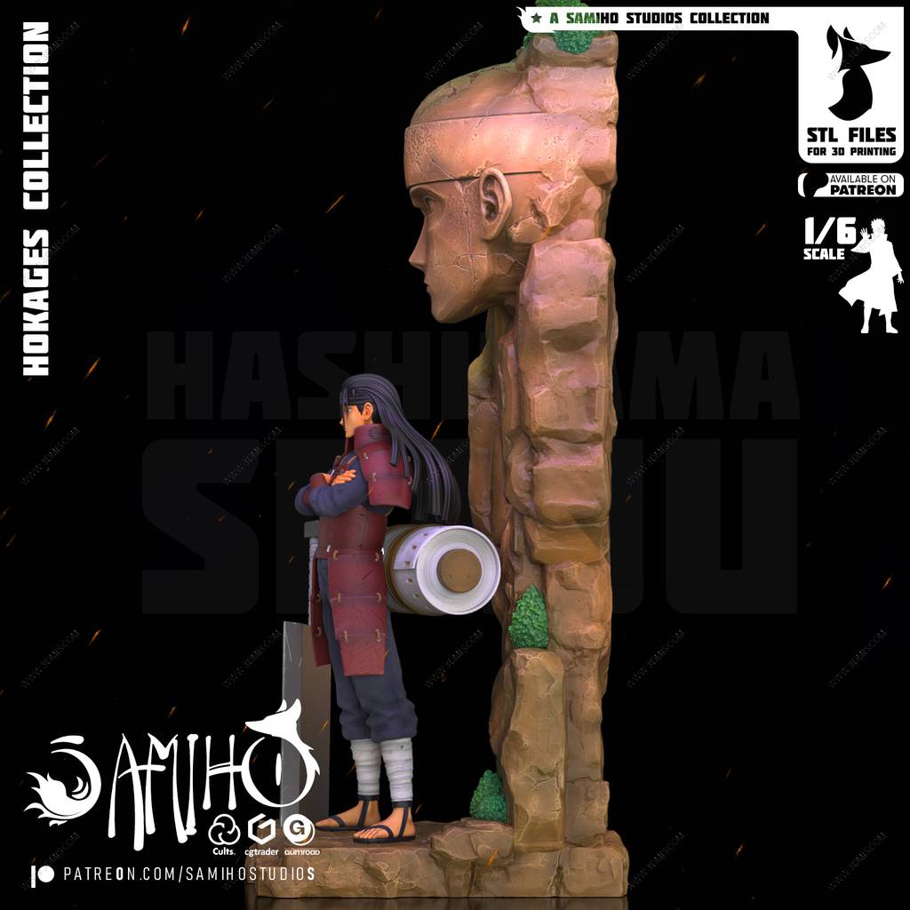 P站图纸印象馆 Samiho 火影忍者 千手柱间 Samiho 火影忍者 千手柱间