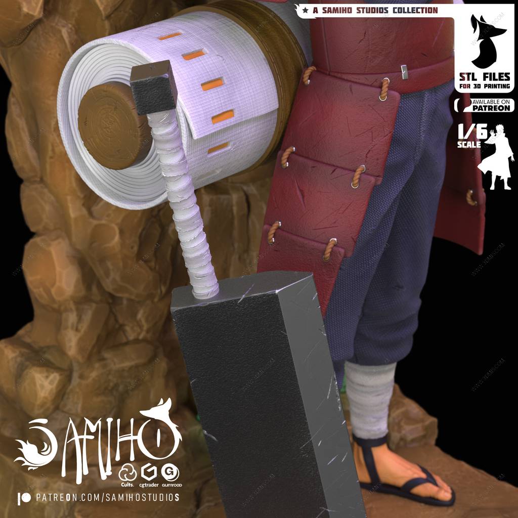 P站图纸印象馆 Samiho 火影忍者 千手柱间 Samiho 火影忍者 千手柱间