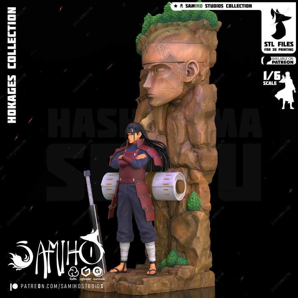 P站图纸印象馆 Samiho 火影忍者 千手柱间 Samiho 火影忍者 千手柱间