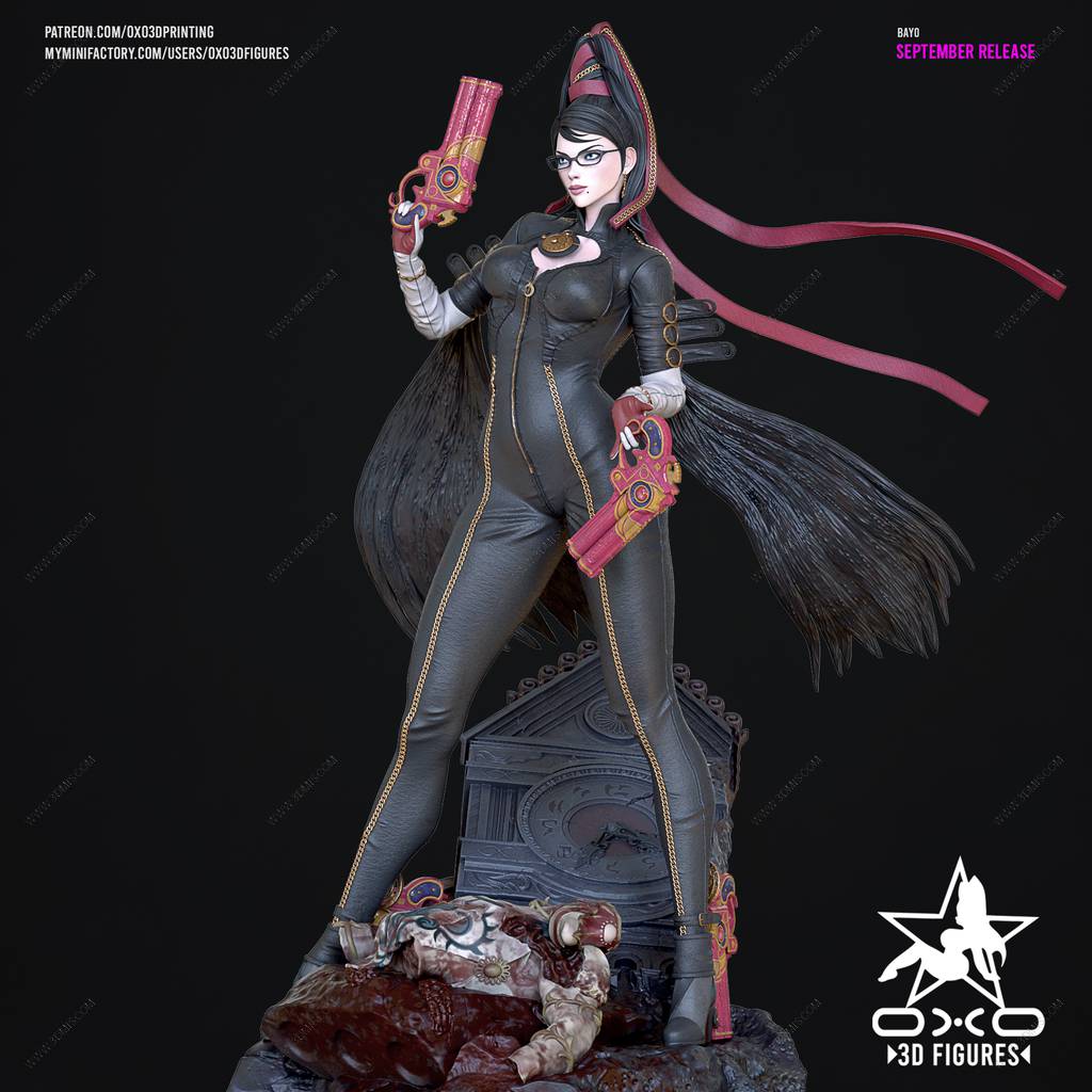 P站图纸印象馆 OXO3D 猎天使魔女 贝优妮塔 OXO3D 猎天使魔女 贝优妮塔