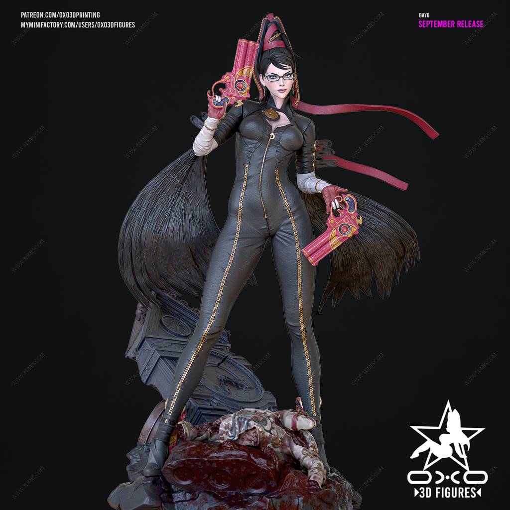 P站图纸印象馆 OXO3D 猎天使魔女 贝优妮塔 OXO3D 猎天使魔女 贝优妮塔