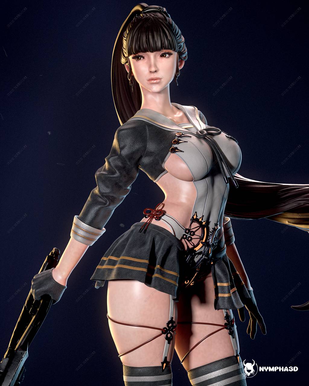 P站图纸印象馆 NYMPHA 3D 剑星 伊芙 NYMPHA 3D 剑星 伊芙