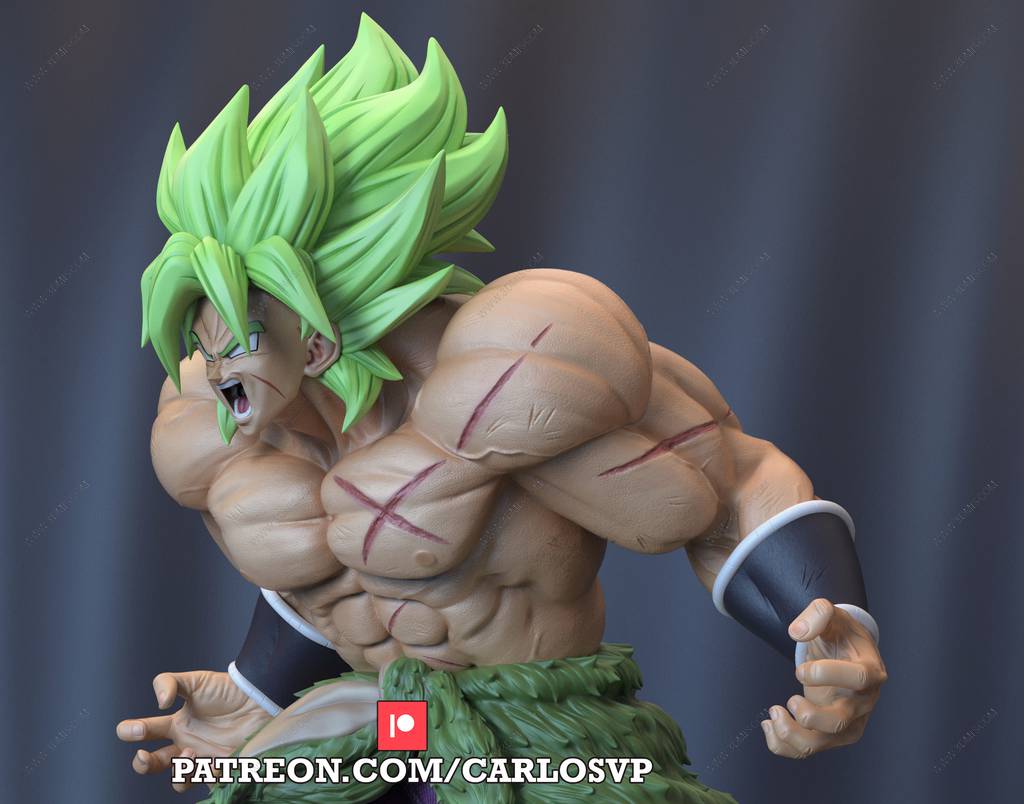 P站图纸印象馆 龙珠 超级赛亚人布罗利 龙珠 超级赛亚人布罗利