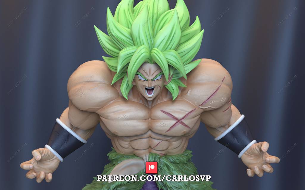 P站图纸印象馆 龙珠 超级赛亚人布罗利 龙珠 超级赛亚人布罗利