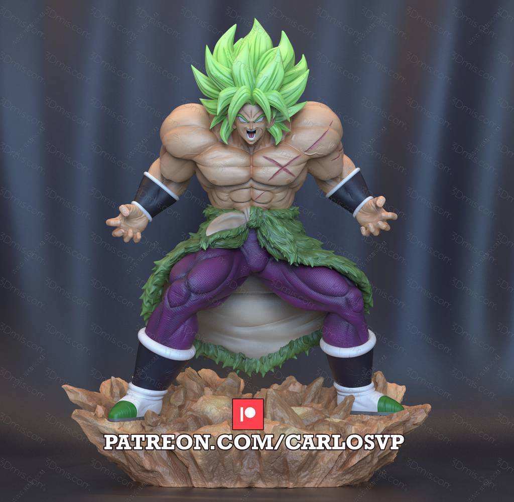 P站图纸印象馆 龙珠 超级赛亚人布罗利 龙珠 超级赛亚人布罗利