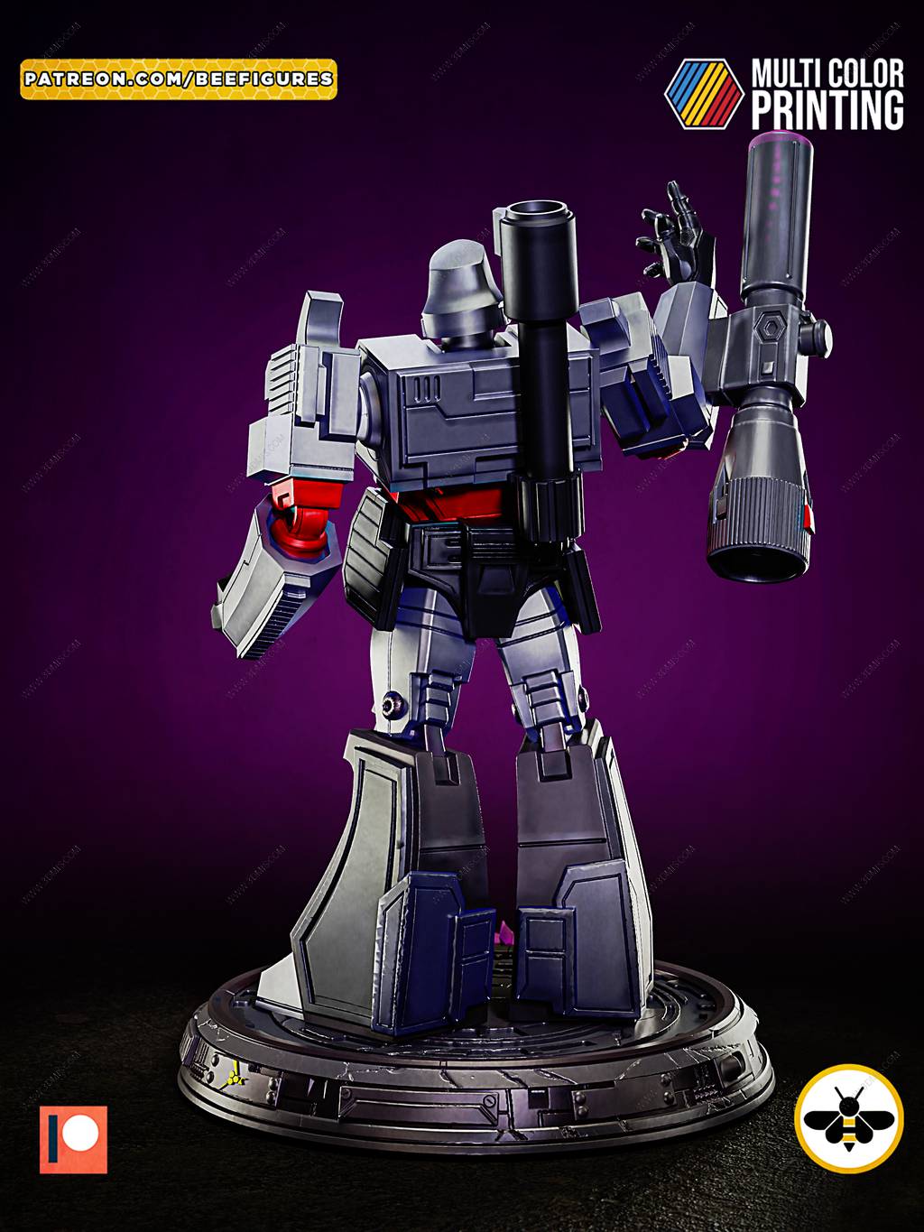 P站图纸印象馆 Bee Figures 变形金刚 威震天 Bee Figures 变形金刚 威震天
