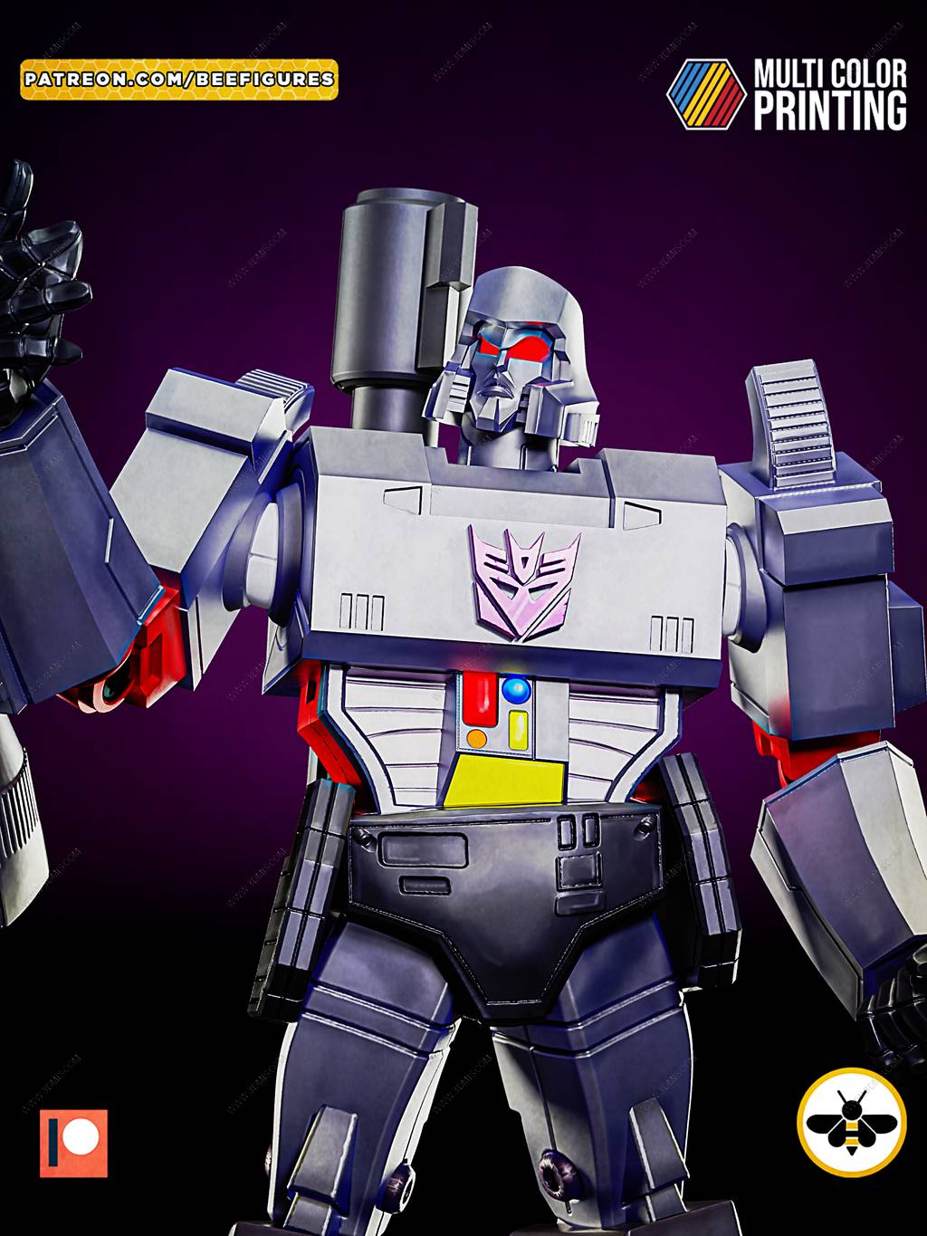 P站图纸印象馆 Bee Figures 变形金刚 威震天 Bee Figures 变形金刚 威震天