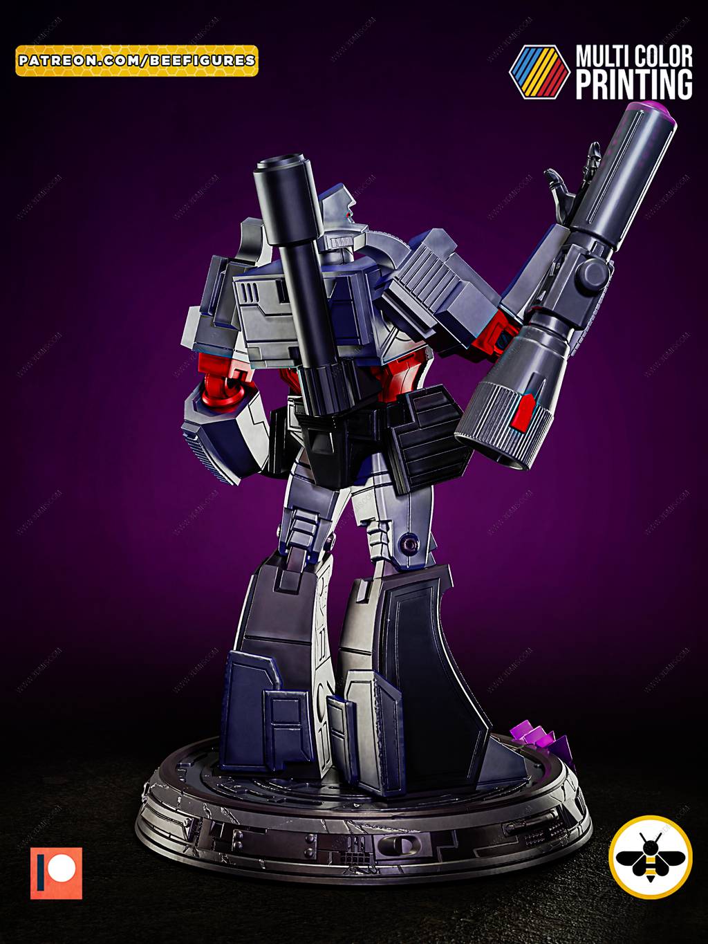 P站图纸印象馆 Bee Figures 变形金刚 威震天 Bee Figures 变形金刚 威震天