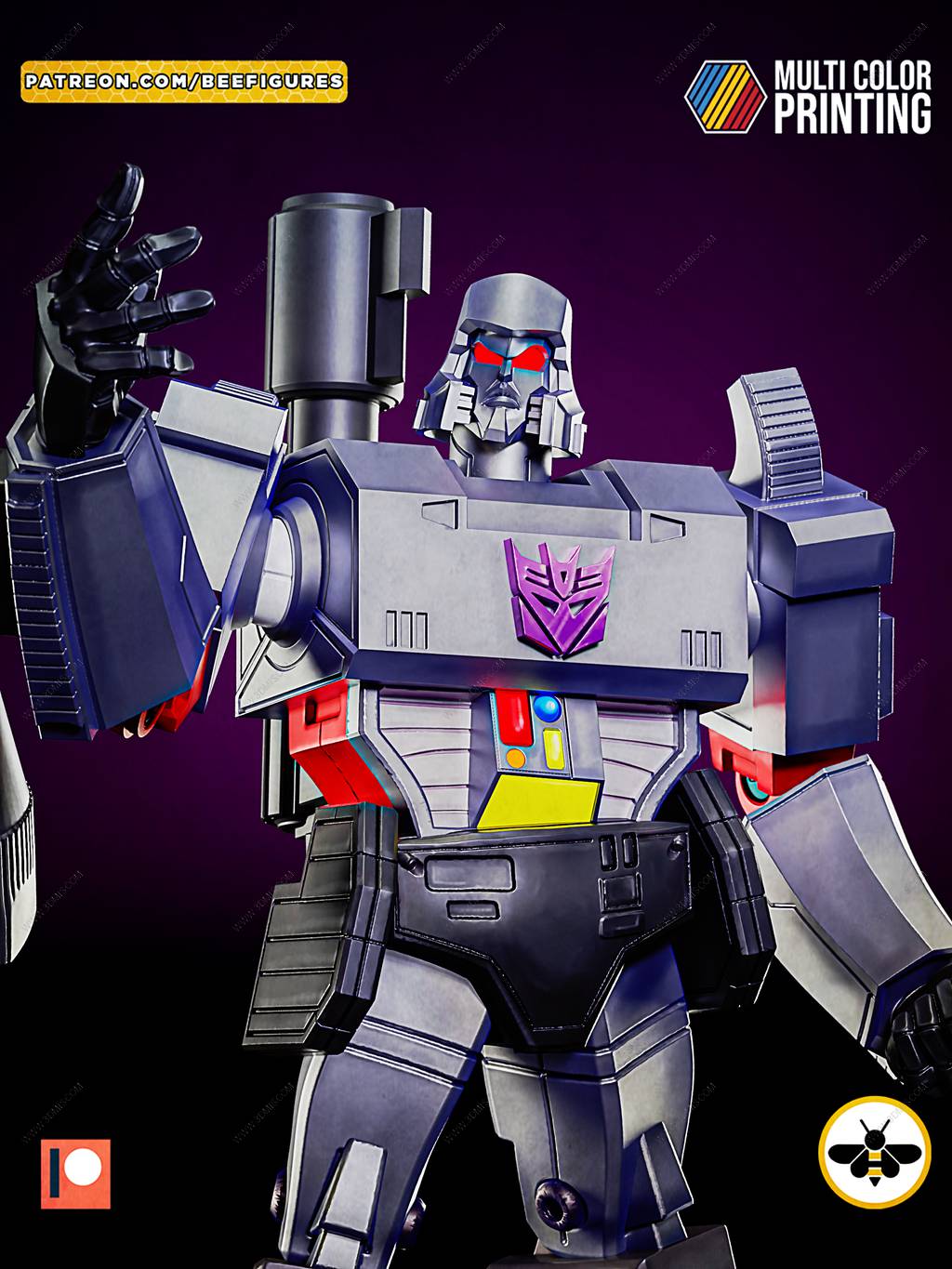 P站图纸印象馆 Bee Figures 变形金刚 威震天 Bee Figures 变形金刚 威震天