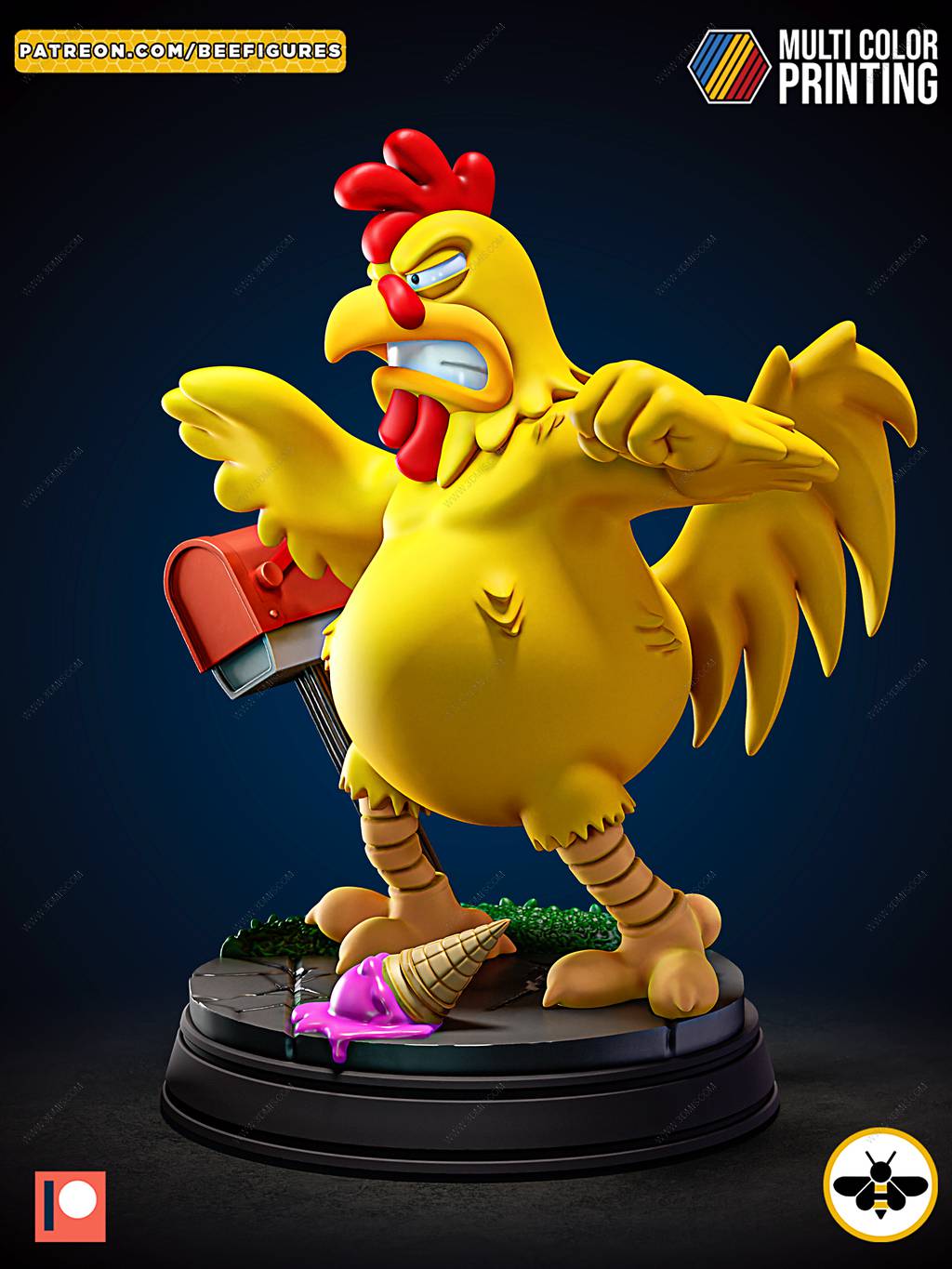 P站图纸印象馆 Bee Figures 恶搞之家 彼得·格里芬与巨型鸡厄尼 Bee Figures 恶搞之家 彼得·格里芬与巨型鸡厄尼