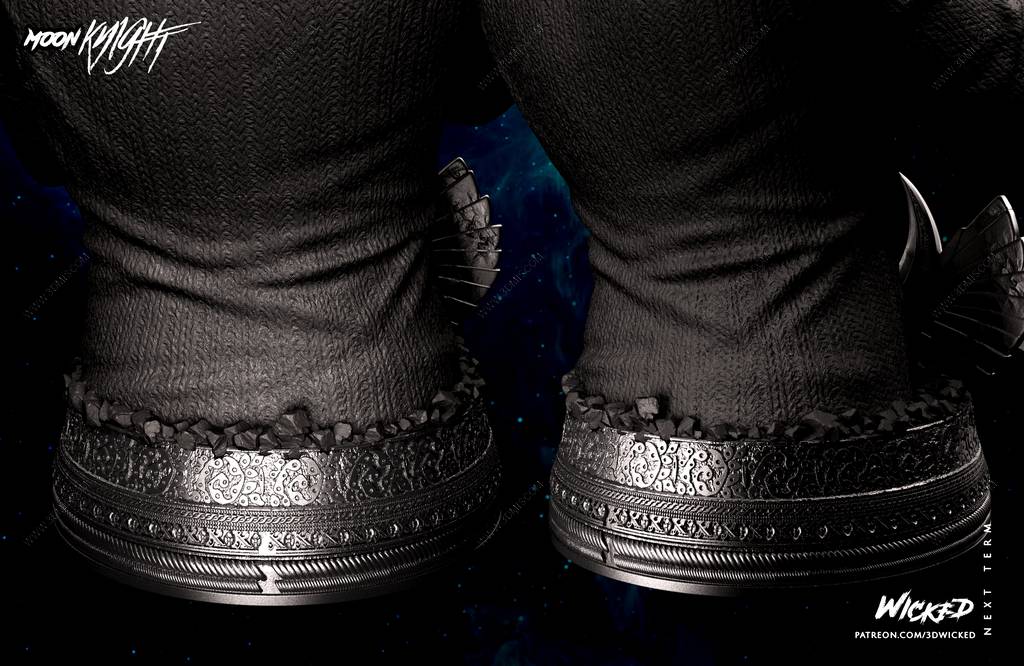 P站图纸印象馆 3DWicked 漫威 月光骑士 3DWicked 漫威 月光骑士