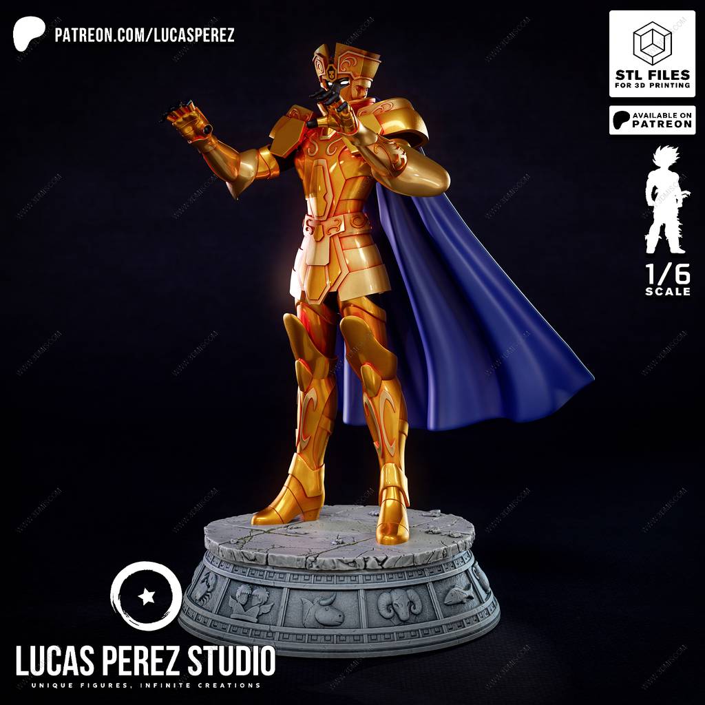 P站图纸印象馆 Lucas Perez 圣斗士星矢 撒加 Lucas Perez 圣斗士星矢 撒加