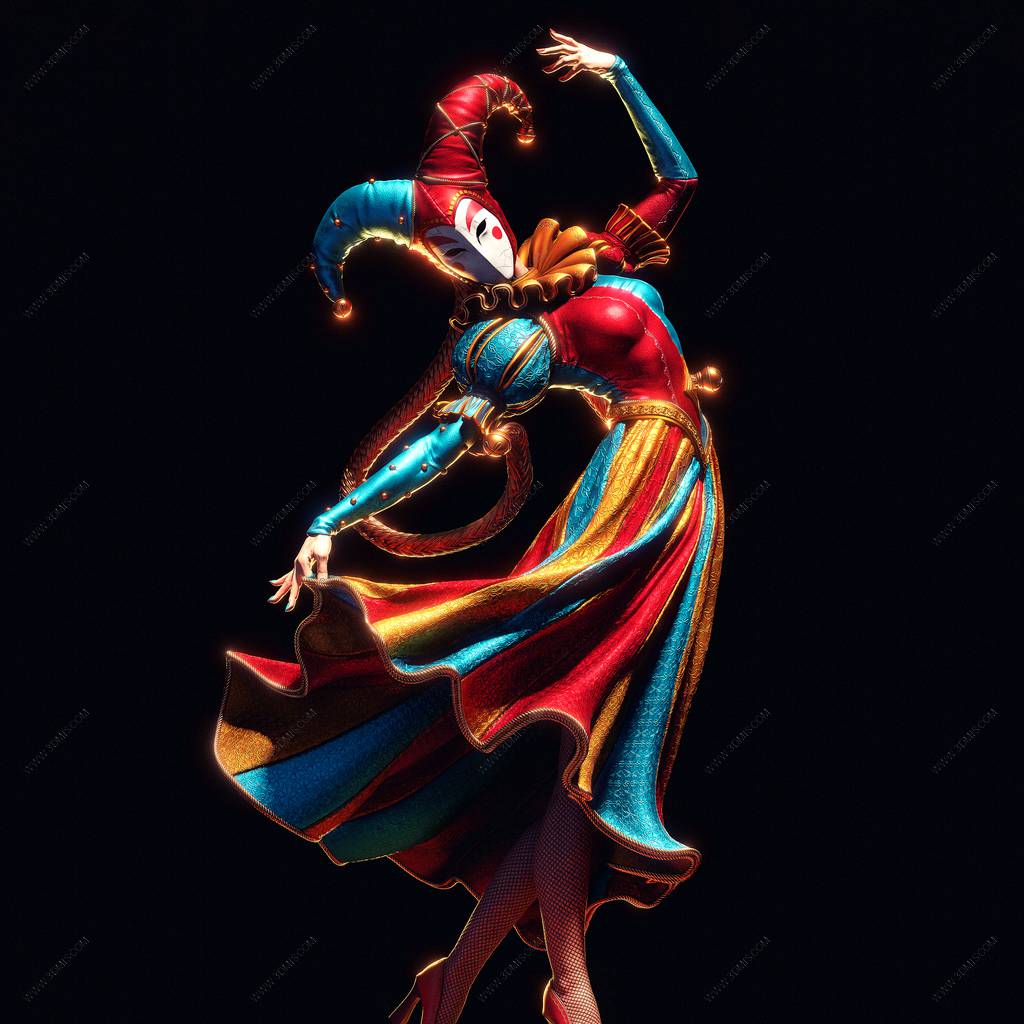 P站图纸印象馆 CA3D 笑声与旋转 与小丑共舞 CA3D 笑声与旋转 与小丑共舞