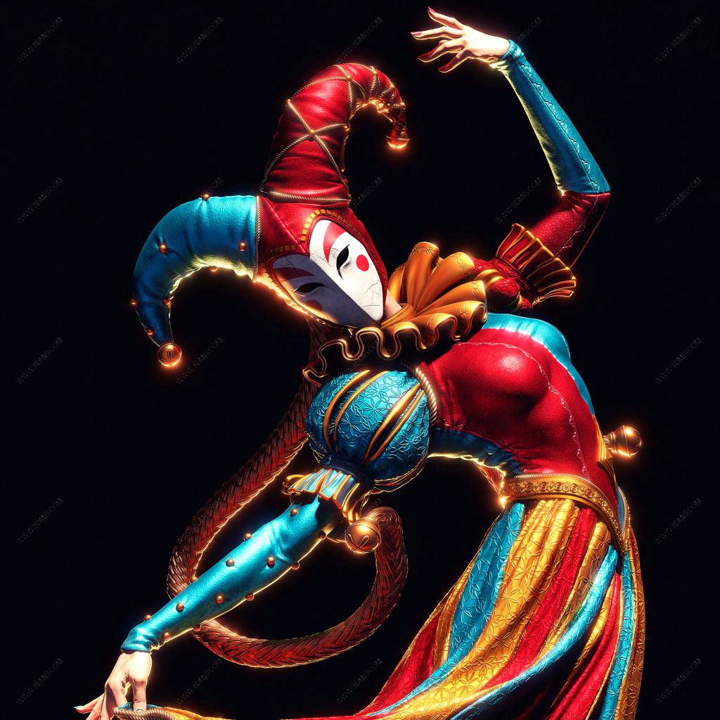 P站图纸印象馆 CA3D 笑声与旋转 与小丑共舞 CA3D 笑声与旋转 与小丑共舞