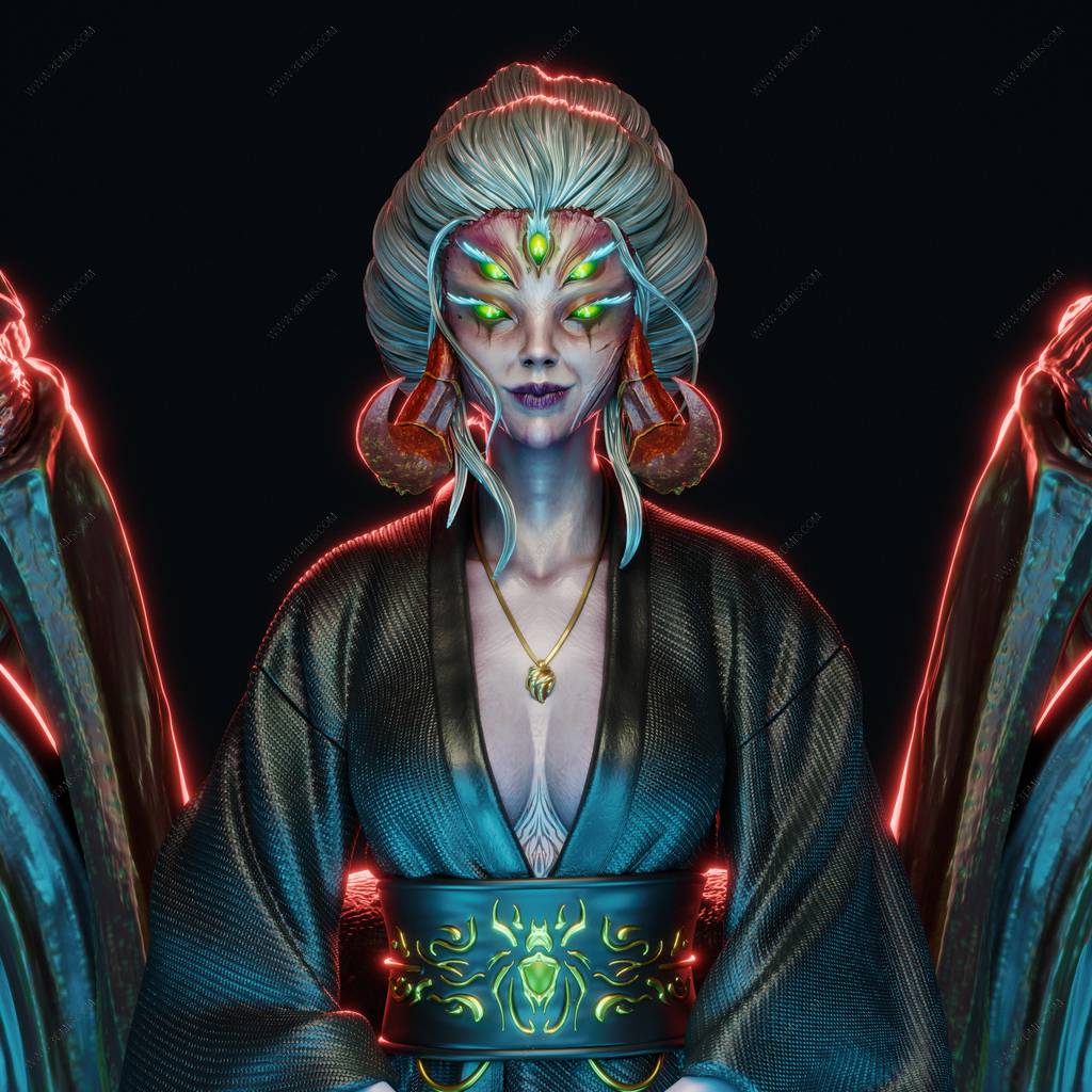 P站图纸印象馆 CA3D 黑神话:悟空 四妹 CA3D 黑神话:悟空 四妹